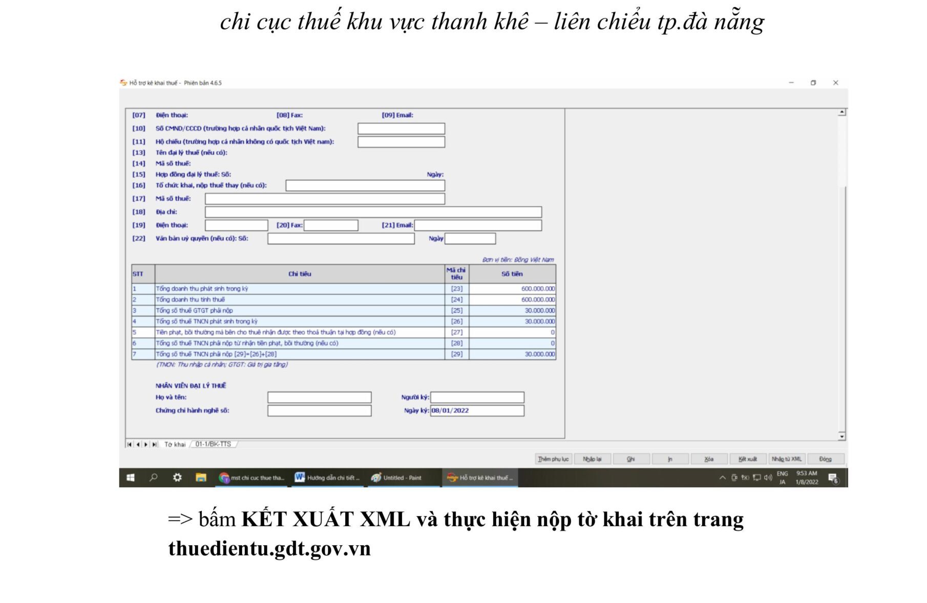 Hướng dẫn chi tiết kê khai tài sản qua mạng theo tt40 hình ảnh 22